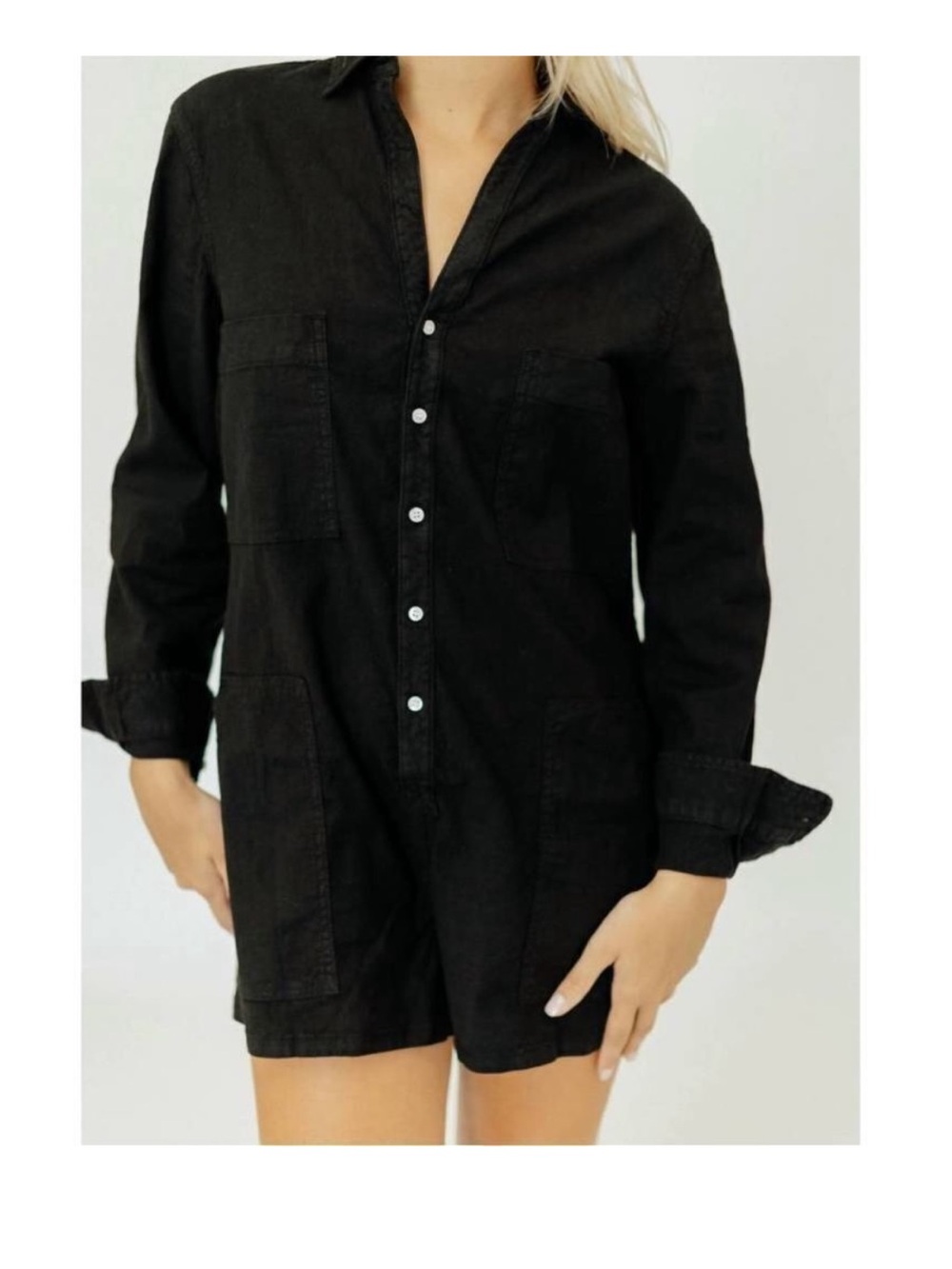 Frank & Eileen Ireland Playsuit Romper Black small